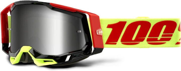 100% RACECRAFT 2 Google Wiz Blitzlinse, Silber verspiegelt