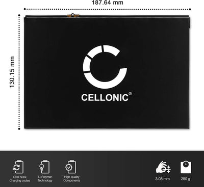 CELLONIC® Ersatz Akku A1484 für iPad Air 1/5 9.7" (2017) / 6 9.7" (2018) - A1474, A1475, A1822, A182