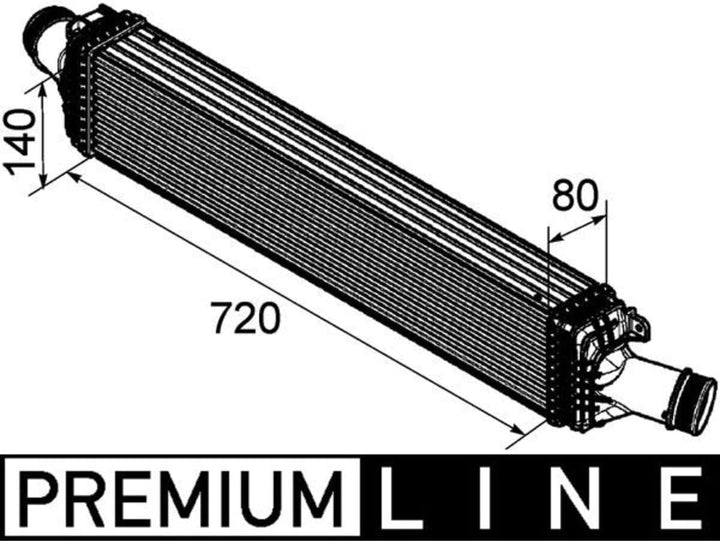 MAHLE CI 169 000P Ladeluftkühler BEHR PREMIUM LINE