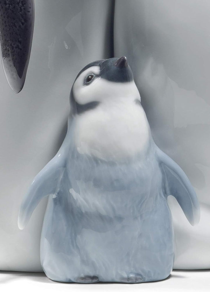 LLADRÓ Figur Pinguinfamilie. Pinguin. Porzellan.