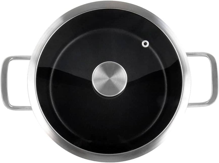 Magefesa Nordic Kochtopf 24 cm mit zweischichtiger Antihaftbeschichtung, verstärkt mit Emaille ausse