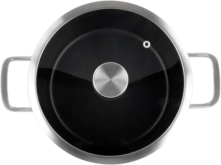 Magefesa Nordic Kochtopf 24 cm mit zweischichtiger Antihaftbeschichtung, verstärkt mit Emaille ausse
