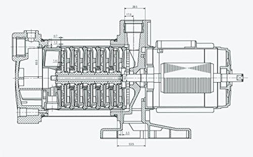 Kreiselpumpe Hauswasserwerk Regenwasserpumpe Hauswasserautomat Inno-Tec 1300W 5-Stufige laufruhige P