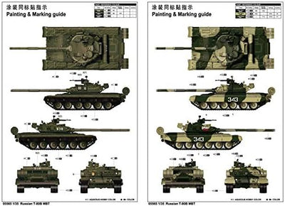 Trumpeter 005565-1/35 Fahrzeug T80 B MBT