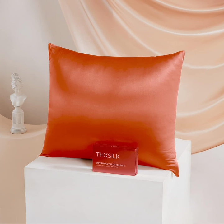 THXSILK 25 Momme Seide Kissenbezug für Haar und Haut - Maulbeerseide Kissenbezug - Hypoallergen mit