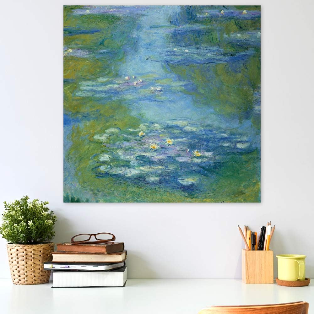 JUNIWORDS Poster, Claude Monet, Nymphéas, Seerosen, 85345, 80 x 80 cm, 80 x 80 cm