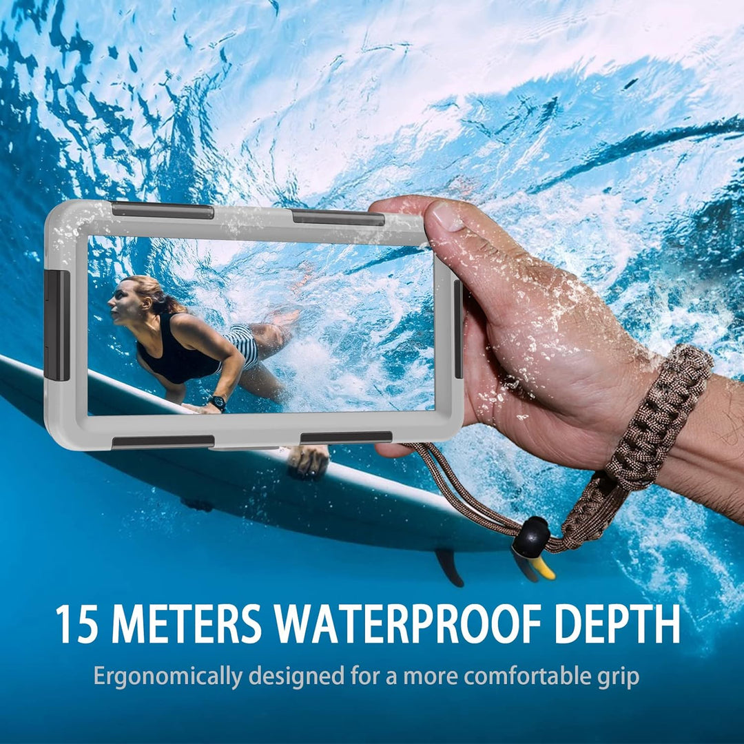 ShellBox wasserdichte Handyhülle 7.0 Zoll Unterwasser Wasserfeste Handy Wasserschutzhülle Handytasch