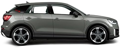 Audi Original Q2 C-Blade Dekorfolie Set Ringe Exterieur Ringe Brilliantschwarz 81B064317 Y9B