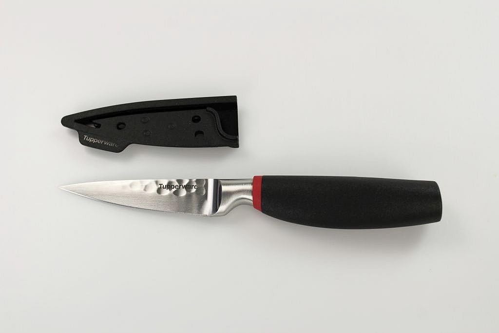 TUPPERWARE Messer Chef-Serie Pro Gemüse Messer Gemüsemesser Schälmesser schwarz