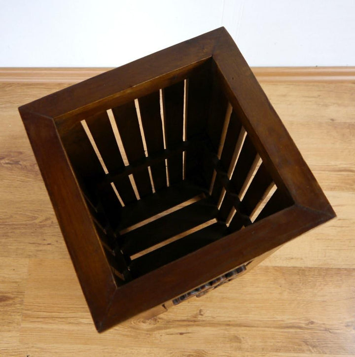 livasia Regenschirmständer aus Teakholz oder Hartholz, Schirmhalter, Schirmständer, Regenschirmhalte