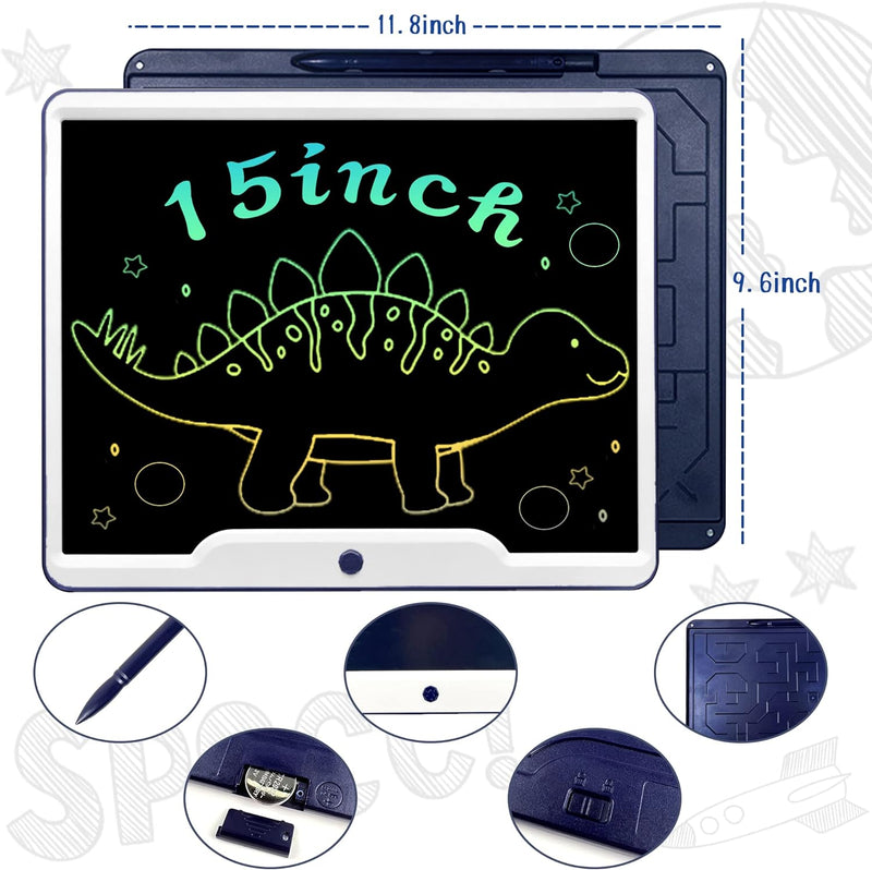 Richgv 15 Zoll LCD Writing Tablet mit Anti-Clearance Funktion und Stift, Digital Ewriter Grafiktable
