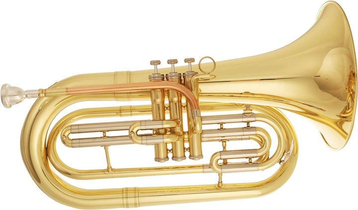 Tuyama® TMB-177 Marching Bariton/Basstrompete in B (Messing, enge Bohrung)