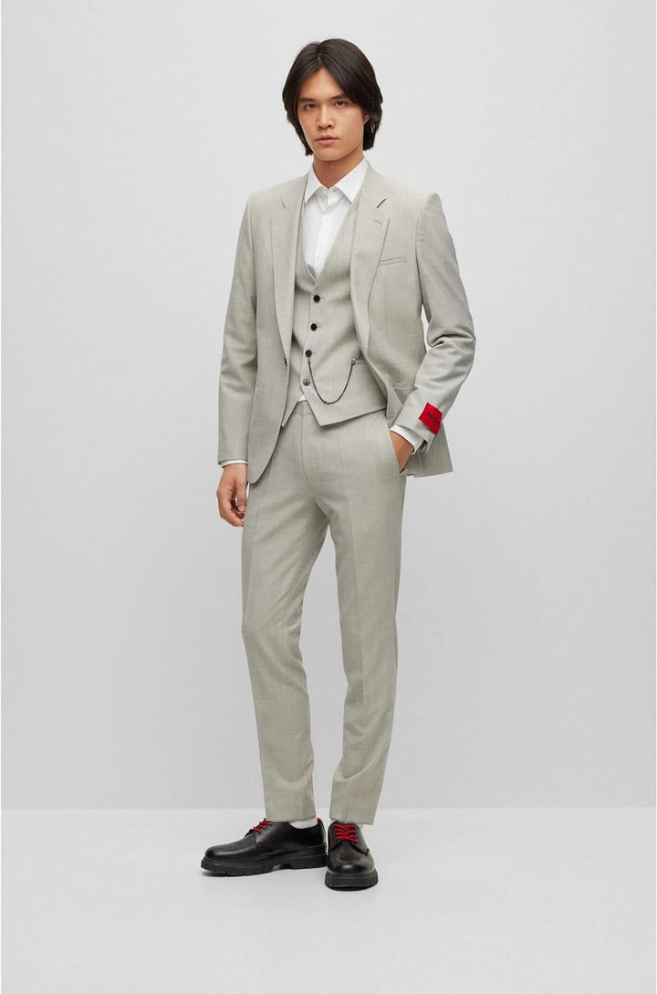 HUGO Herren Ekoy Shirt, Open White199, 38 EU