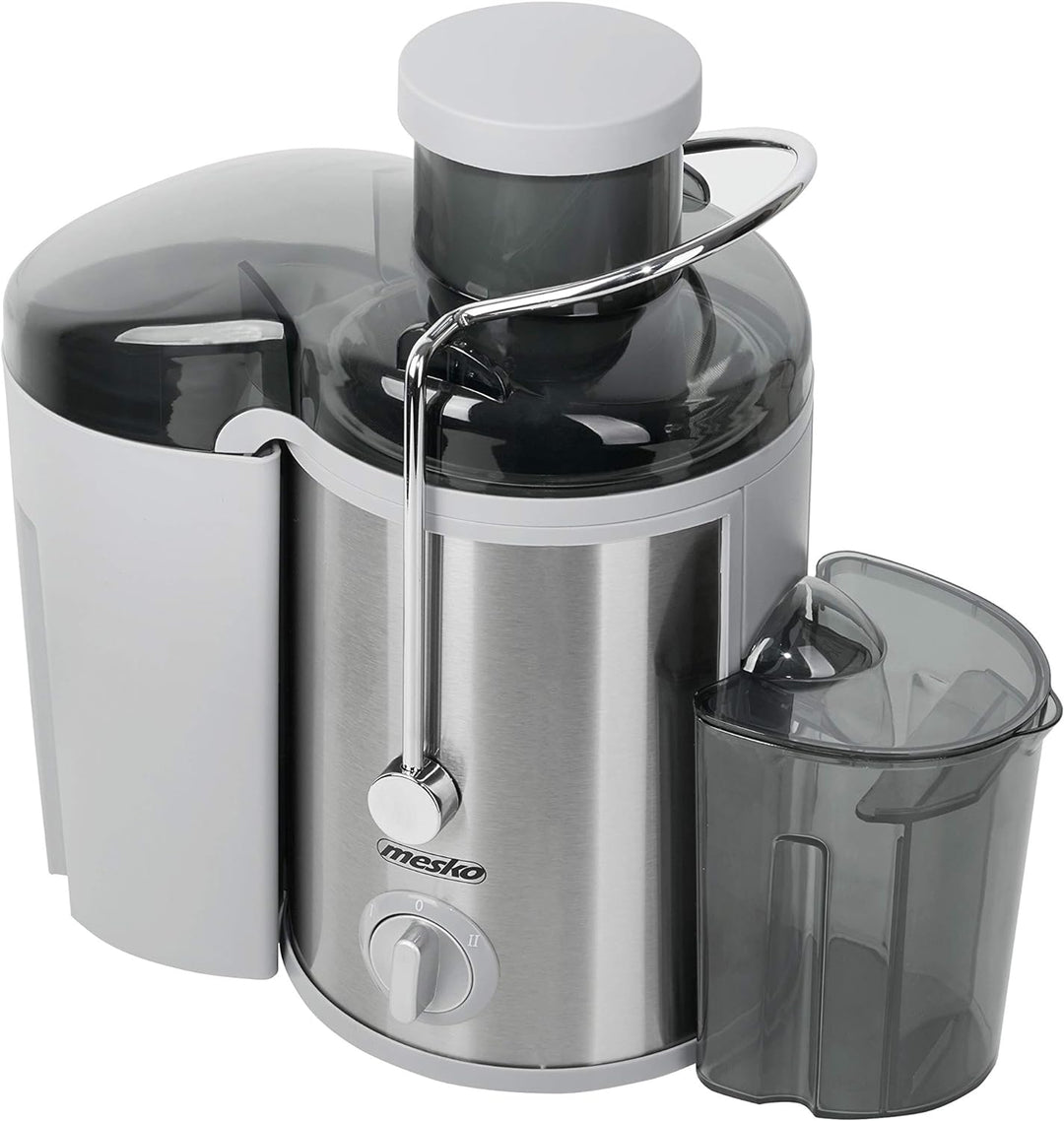 Mesko MS 4126 Entsafter für Obst und Gemüse aus Edelstahl, Saft/Juice Maschine, 65mm breiter Einlass