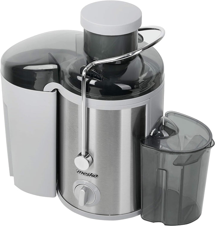 Mesko MS 4126 Entsafter für Obst und Gemüse aus Edelstahl, Saft/Juice Maschine, 65mm breiter Einlass