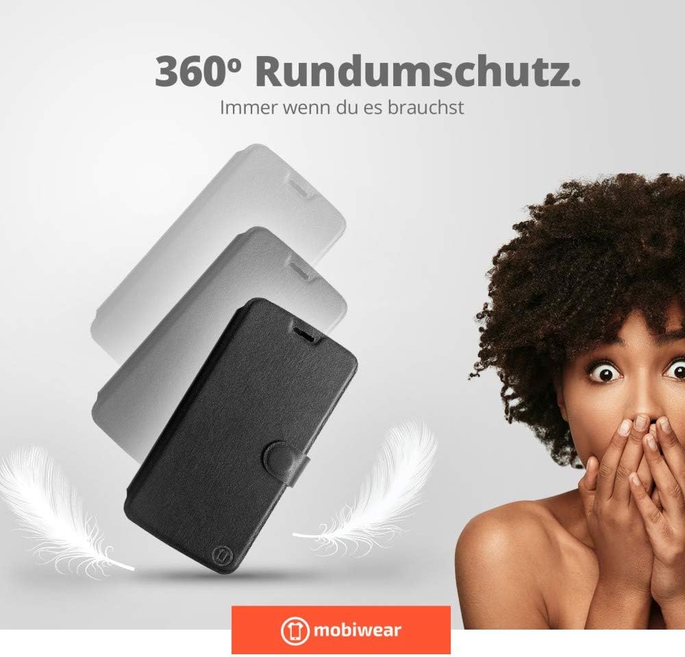Mobiwear | Echt Lederhülle | Kompatibel mit Samsung Galaxy M51, Made in EU handyhülle, Slim Leather