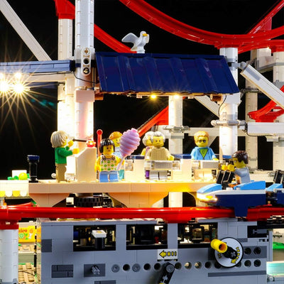 BRIKSMAX Led Beleuchtungsset für Lego Creator Expert Achterbahn, Kompatibel Mit Lego 10261 Bausteine