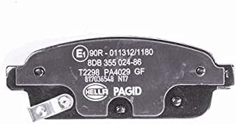 HELLA PAGID 8DB 355 024-861 Bremsbelagsatz - T2298 - Dicke/Stärke: 16.2mm - Bremssystem: TRW - mit a