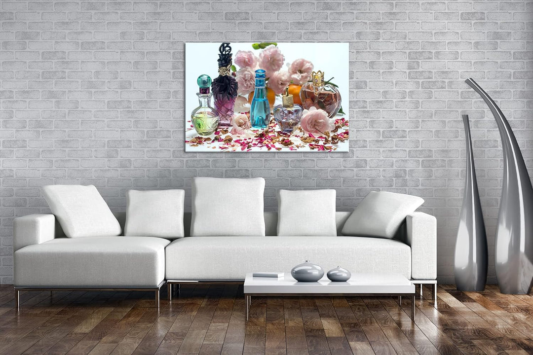 deyoli exotische Parfüms Format: 80x60 als Leinwandbild, Motiv fertig gerahmt auf Echtholzrahmen, Ho