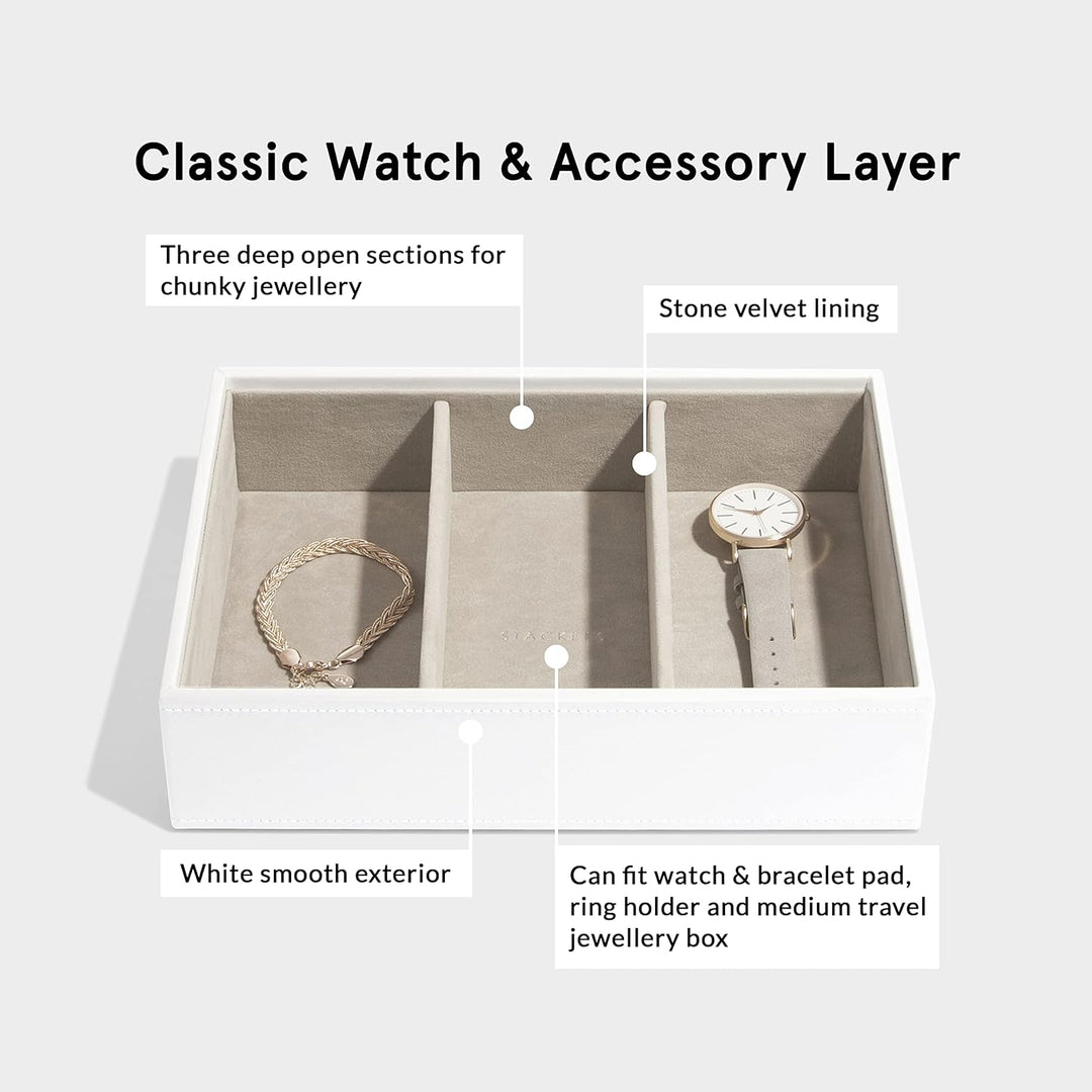 Stackers White Classic Set 3 Rose Gold