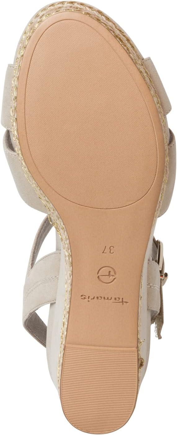 Tamaris Damen Sandalette 1-1-28001-20 38 EU Cashm Pea Sued 1 28001 20 489, 38 EU Cashm Pea Sued 1 28