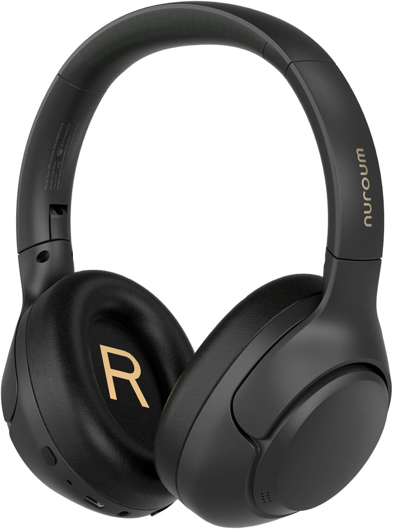 Nuroum HP40 Over Ear Kopfhörer Kabellos Bluetooth mit ANC Noise Cancelling, Tiefgehender Bass/Transp