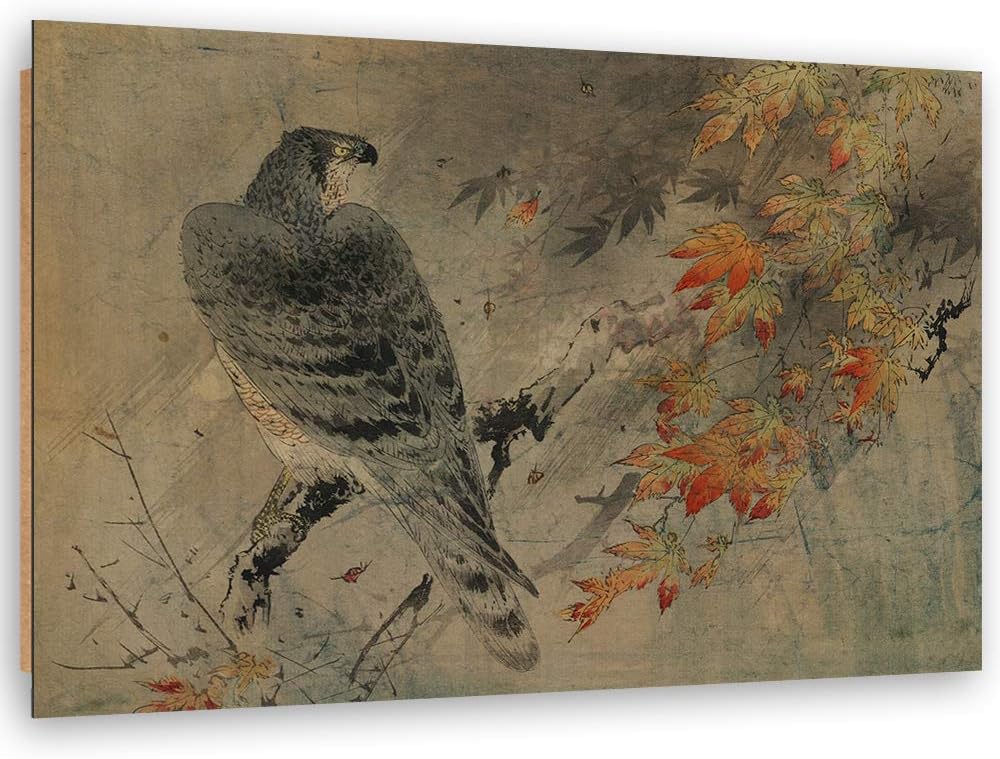 Wandbild XXL Vogel Deko Kunst Bilder Natur Beige 120x80 cm M14246 120x80 cm, M14246 120x80 cm