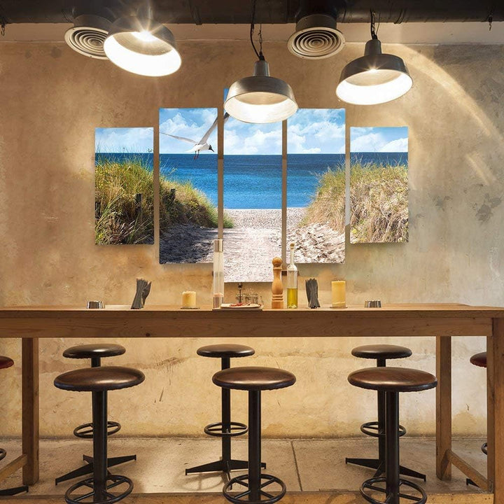 Feeby. Leinwandbild - 5 Teile - Bilder, Wand Bild, Wandbilder, Kunstdruck XXL, 5-Teilig, Typ A, 200x