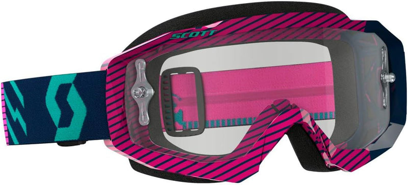 Scott GOGGLE HUSTLE MX BLUE/PINK LENTE: CLEAR WORKS