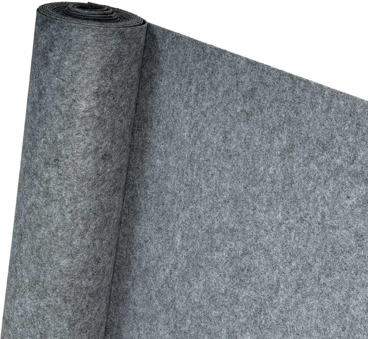 HaGa® Filz 1,52m x 5m Bastelfilz 400g/m² Dekofilz Filzstoff Filzwolle Stoff in grau