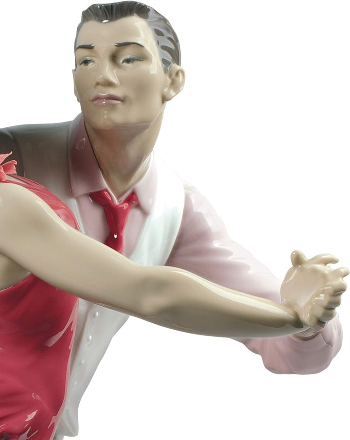 LLADRÓ Pärchen-Figur Salsa. Limitierte Auflage. Salsa-Tänzer. Porzellan.