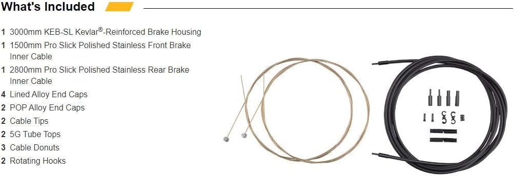 Jagwire PCK406 Kabelset und Ummantelungen, Orange, TU EU, Orange