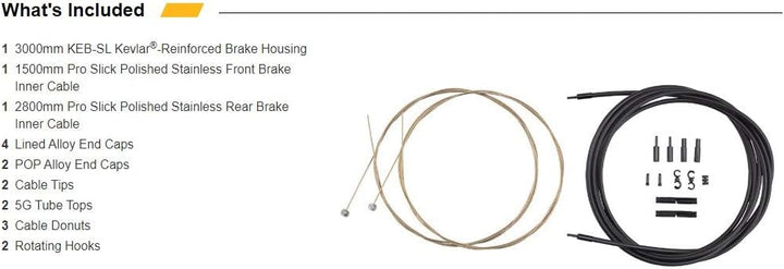 Jagwire PCK406 Kabelset und Ummantelungen, Orange, TU EU, Orange