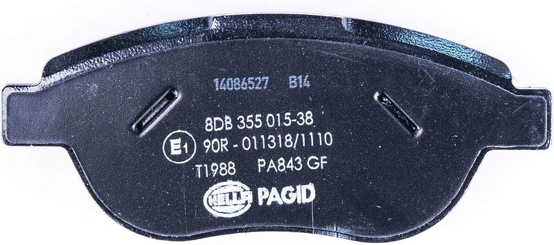 HELLA PAGID 8DB 355 015-381 Bremsbelagsatz - T1988 - Dicke/Stärke: 19.1mm - Bremssystem: Bosch - nic