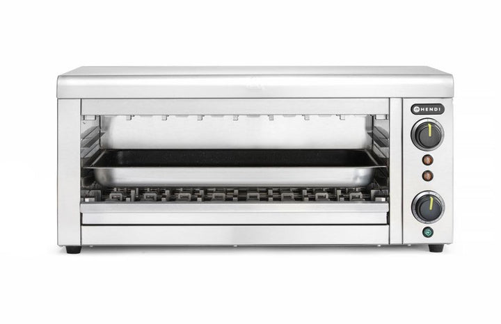 HENDI Salamander mit Quarz-Infrarotheizelement, Elektrogrill, Elektro-lift, Entspricht IPX3 Norm, 3