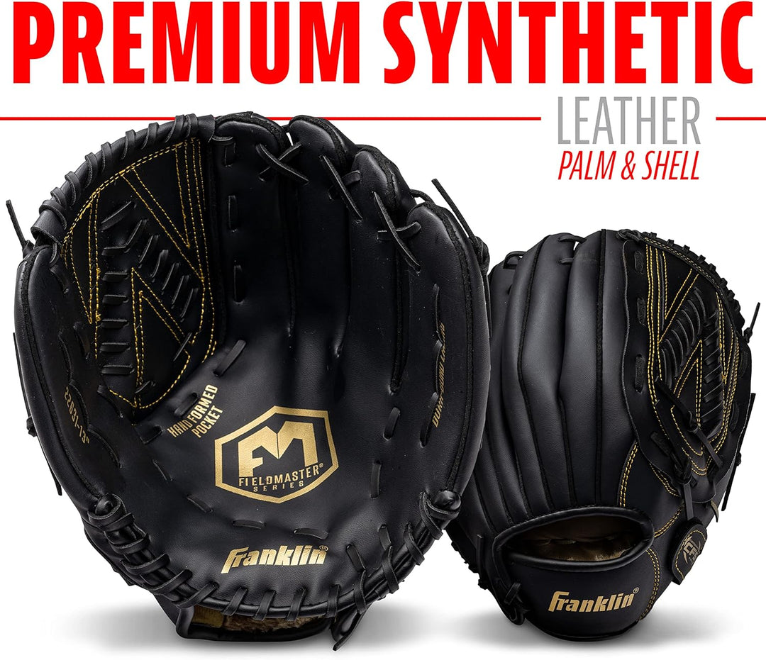Franklin Sports Baseball and Softball Glove - Field Master - Baseball and Softball Mitt - Adult and