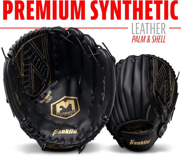 Franklin Sports Baseball and Softball Glove - Field Master - Baseball and Softball Mitt - Adult and