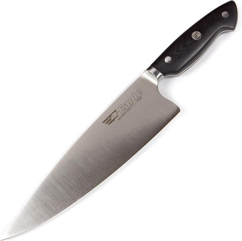 Eagle U-Grip - Chefmesser 23 cm Klingenlänge - Deutscher Messerstahl 1.4116 / Heftschalen: G10 schwa