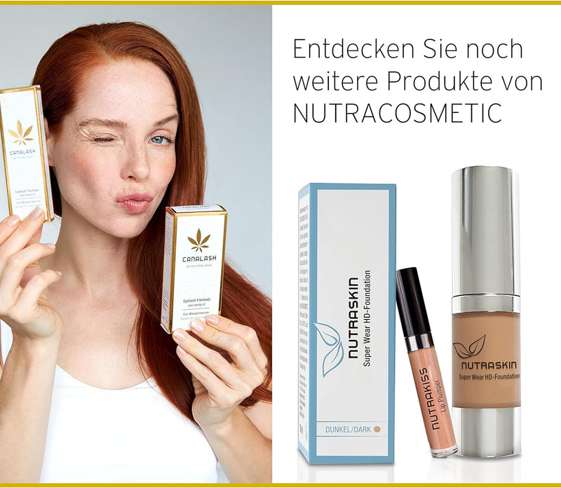 Nuvega Lash Super V – Veganes Wimpern- & Augenbrauenserum I Lange Wimpern in 4-6 Wochen I Lash Serum