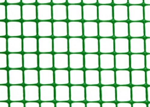 HaGa® Geflügelzaun 50m x 1,2m Höhe 15mm Kunststoffzaun Zaun grün - pflanzenverträglich -verrottungsf