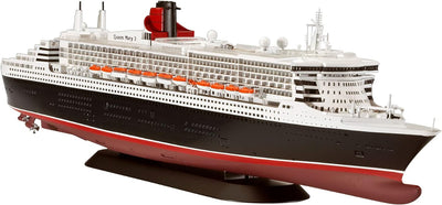 Revell 05231 1:700-Queen Mary 2 originalgetreuer Modellbausatz für Fortgeschrittene, unlackiert, Mit