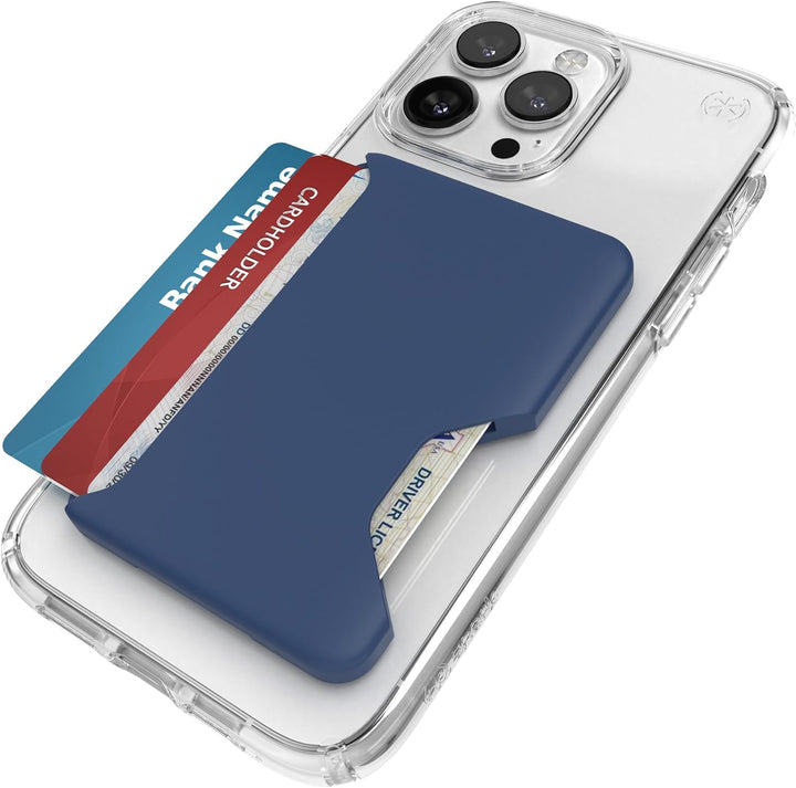 Speck MagSafe-Zubehör für iPhone – abnehmbare ClickLock-Verriegelung – für 1–3 Karten – weiche Oberf