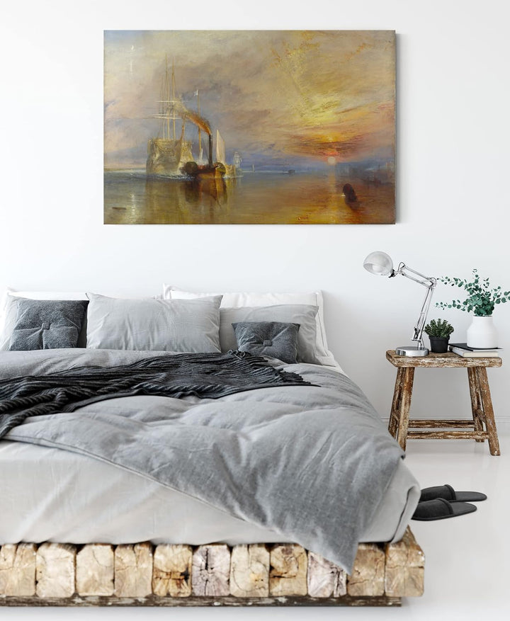William Turner - The Fighting Temeraire als Leinwandbild / Grösse: 100x70 cm / Wandbild / Kunstdruck