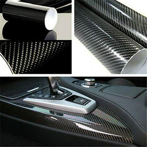 Baceyong 5D Car Carbon Vinyl Wrap Roll, Auto- und Motorrad-Selbstklebefolie, Innen- und Aussendekora