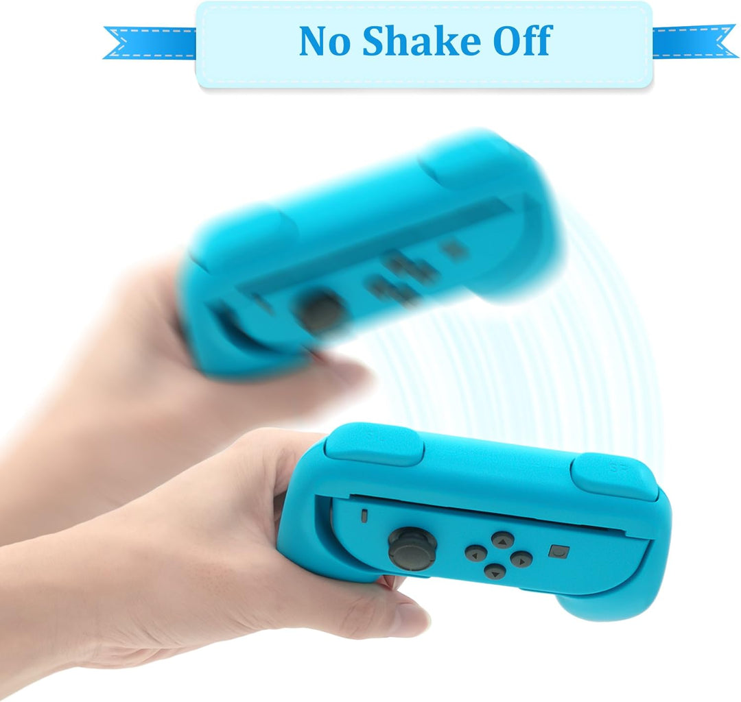 FYOUNG Grip für Joy Con Switch & Switch OLED Modell, [4 Pack] Comfort Controller Griff Halterung Zub