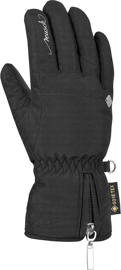 Reusch Damen Selina GTX Handschuhe 6.5 black / silver, 6.5 black / silver