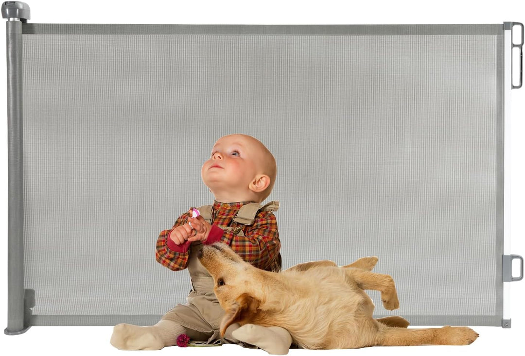 Tubiaz Treppenschutzgitter Ausziehbar 180cm,Treppenschutz fur Baby, Türschutzgitter Ausziehbar, Türg
