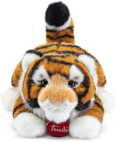 trudi 27136 Klassik Plüschtier Tiger Bruce ca. 19 cm, Grösse S, hochwertiges Stofftier mit weichen M