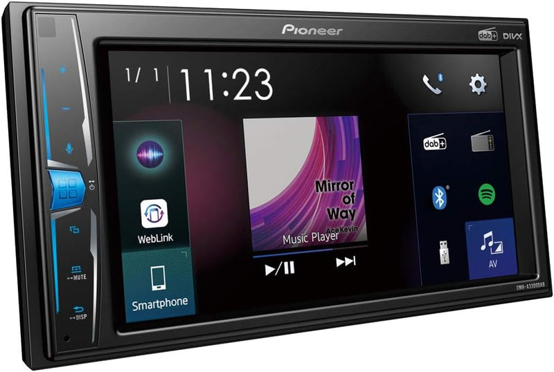 Pioneer AVH-A3200DAB 2-DIN-Multimedia Player, 6,2-Zoll ClearType-Touchscreen, Smartphone-Anbindung,