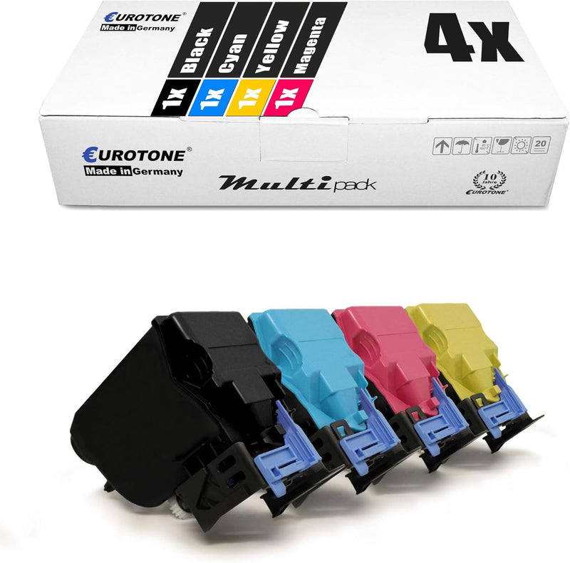 Eurotone 4X Müller Printware Toner für Konica Minolta Bizhub C 35 P ersetzt TNP22 Set aus 4, Set aus